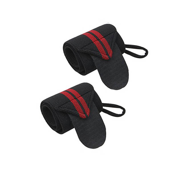 RED GYM WRIST STRAPS TALAL FITNESS